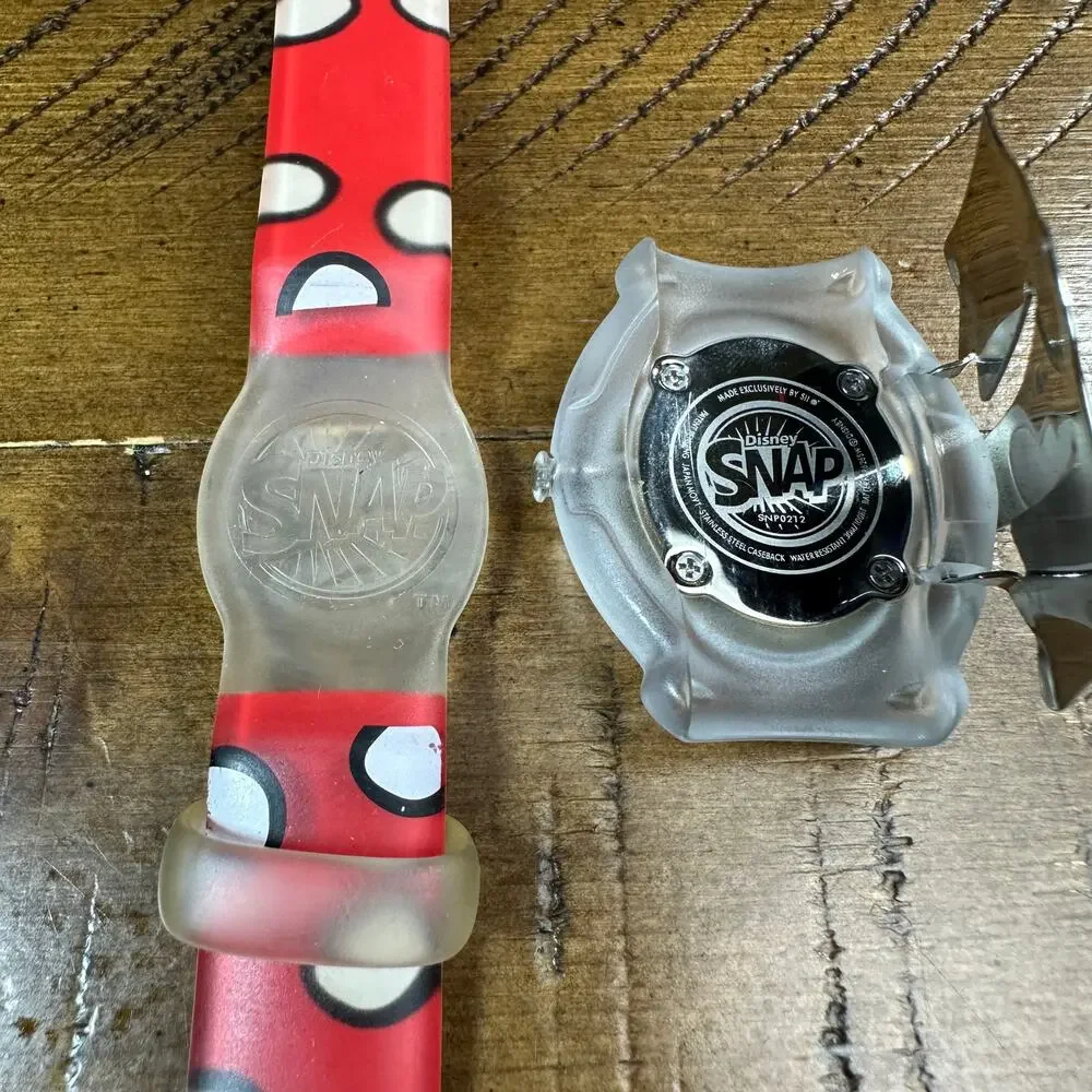Vintage Red Mickey Mouse Disney Sports Watch for Women New Battery